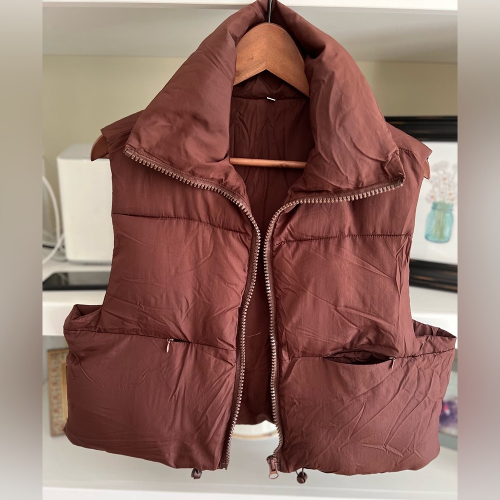 Vest jacket cropped sz L - Picture 2 of 5